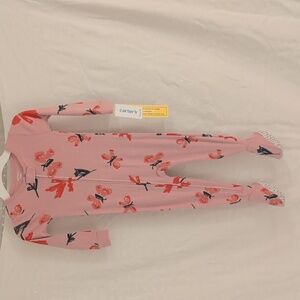 Carter's Pink Floral Footed Sleeper